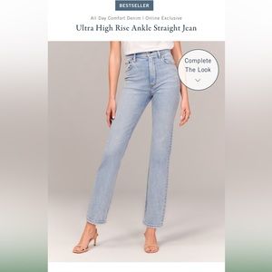 Abercrombie Ultra High Rise Straight Leg